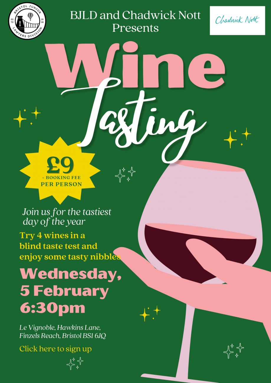 Wine tasting flyer